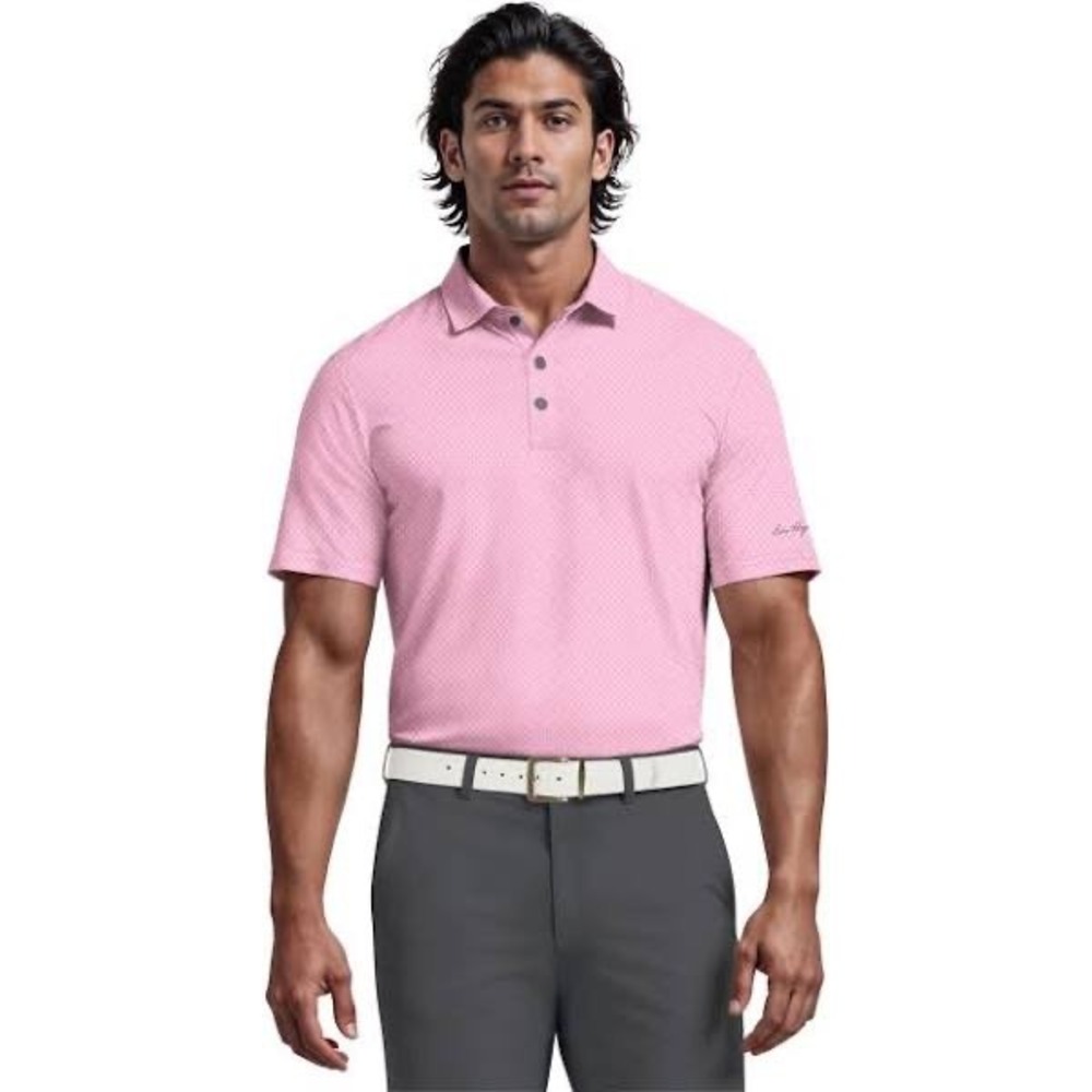 Ben‎ Hogan Performance Pink Golf Polo Shirt Stretch Moisture Wicking - Size 3XL